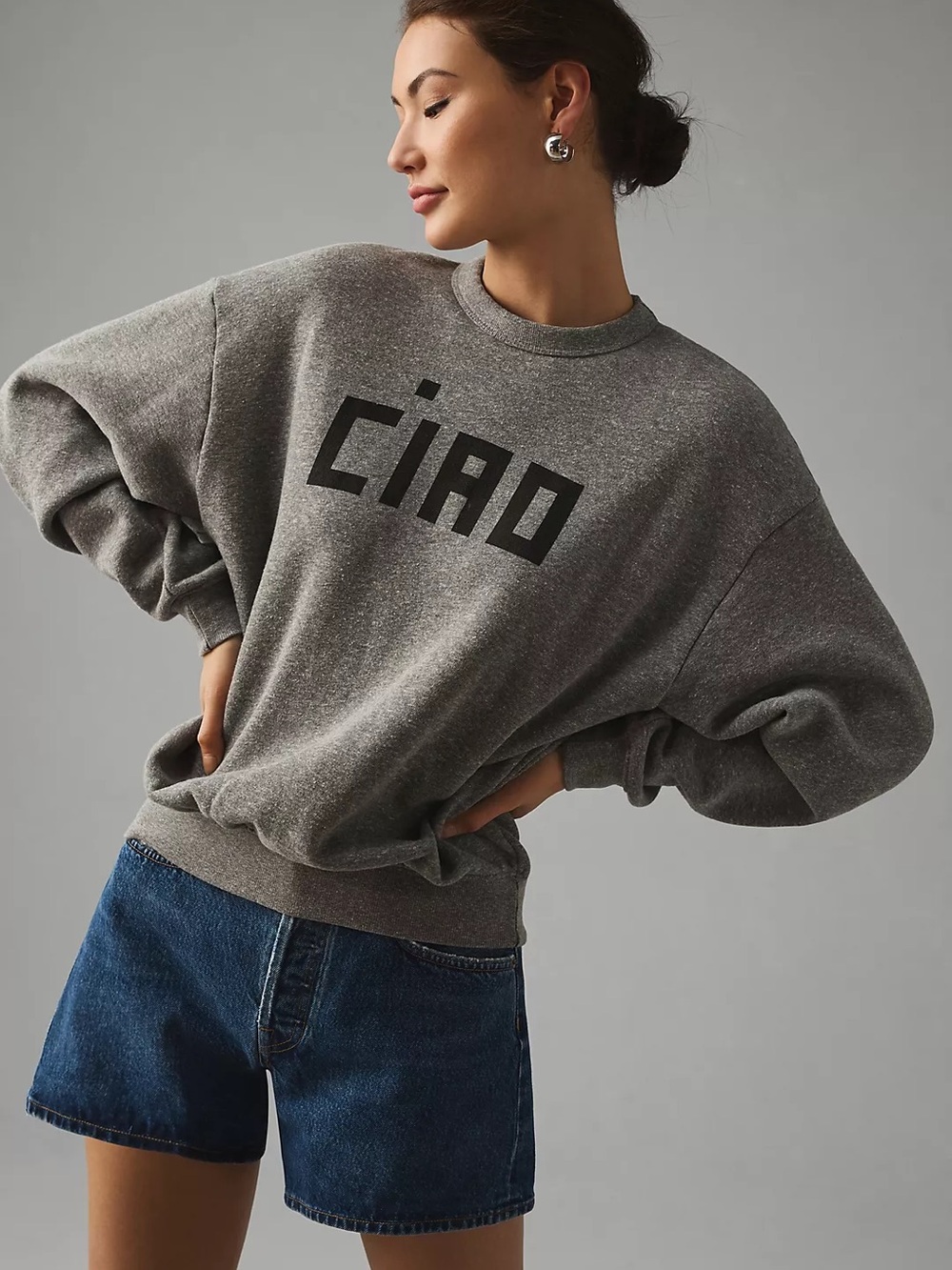 Clare V. Ciao 100% Cotton Sweatshirt